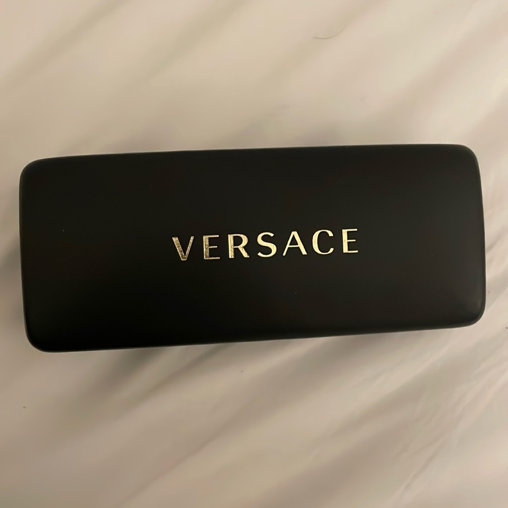 Versace leather sunglasses case